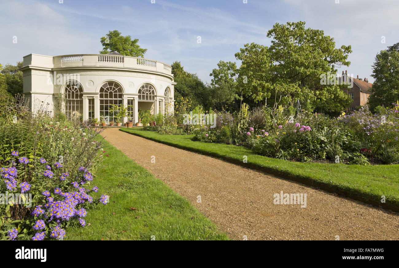 The Semi Circular Garden House At Osterley Park And House Middlesex Stock Photo Alamy