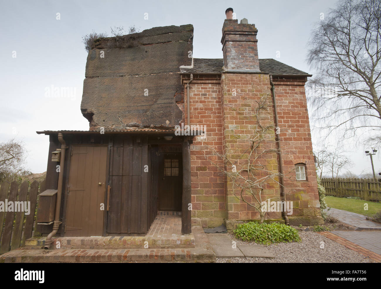 Kinver Edge and the Rock Houses, Staffordshire. This terrace of