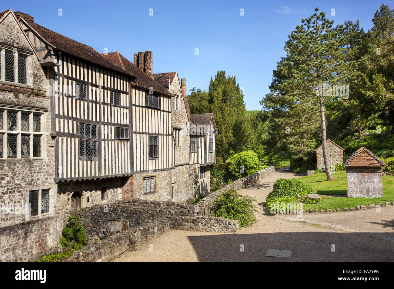 The East Front at Ightham Mote, Kent Stock Photo