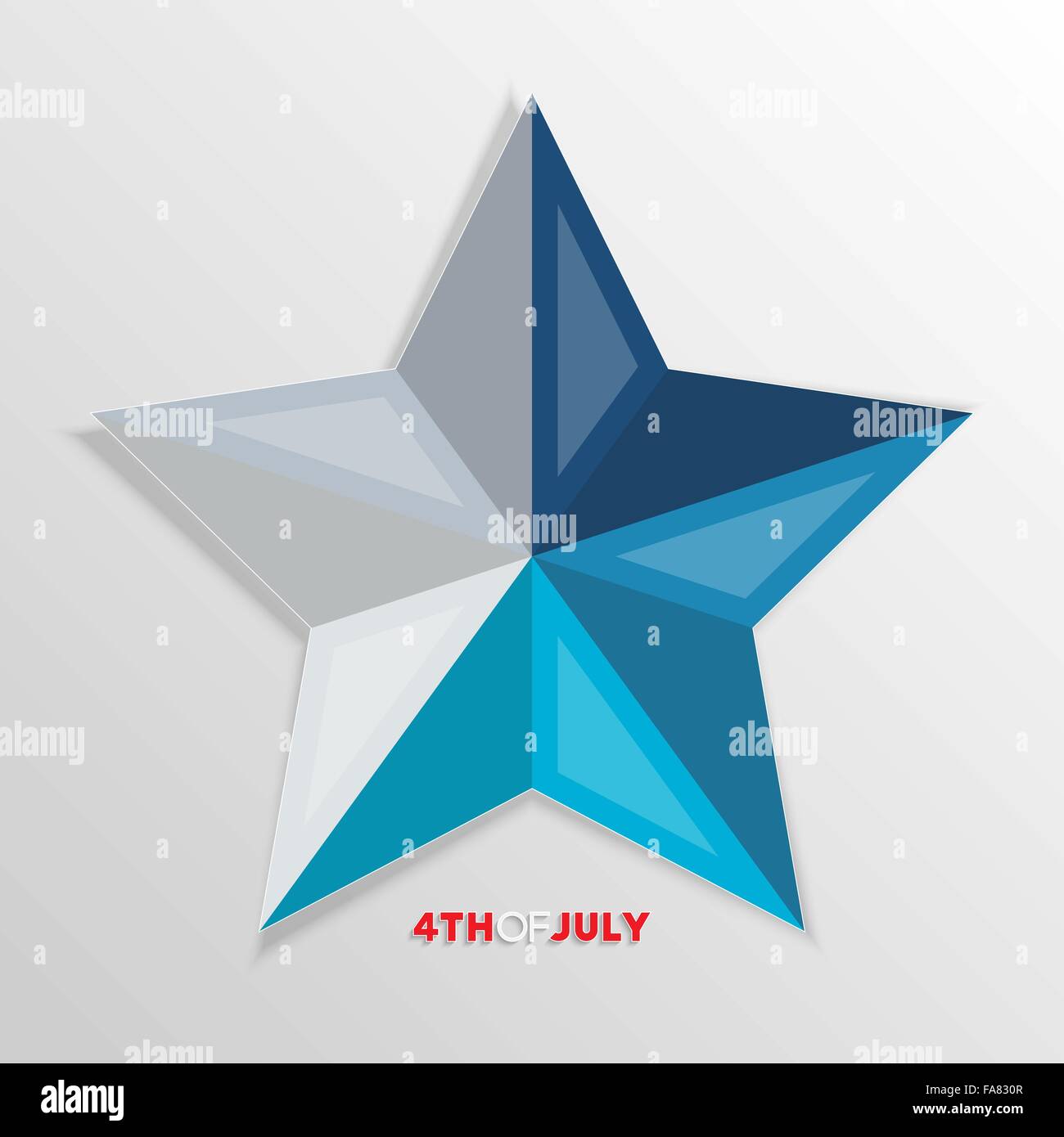 Fourth of july. Happy independence day abstract star for your design Stock Vector