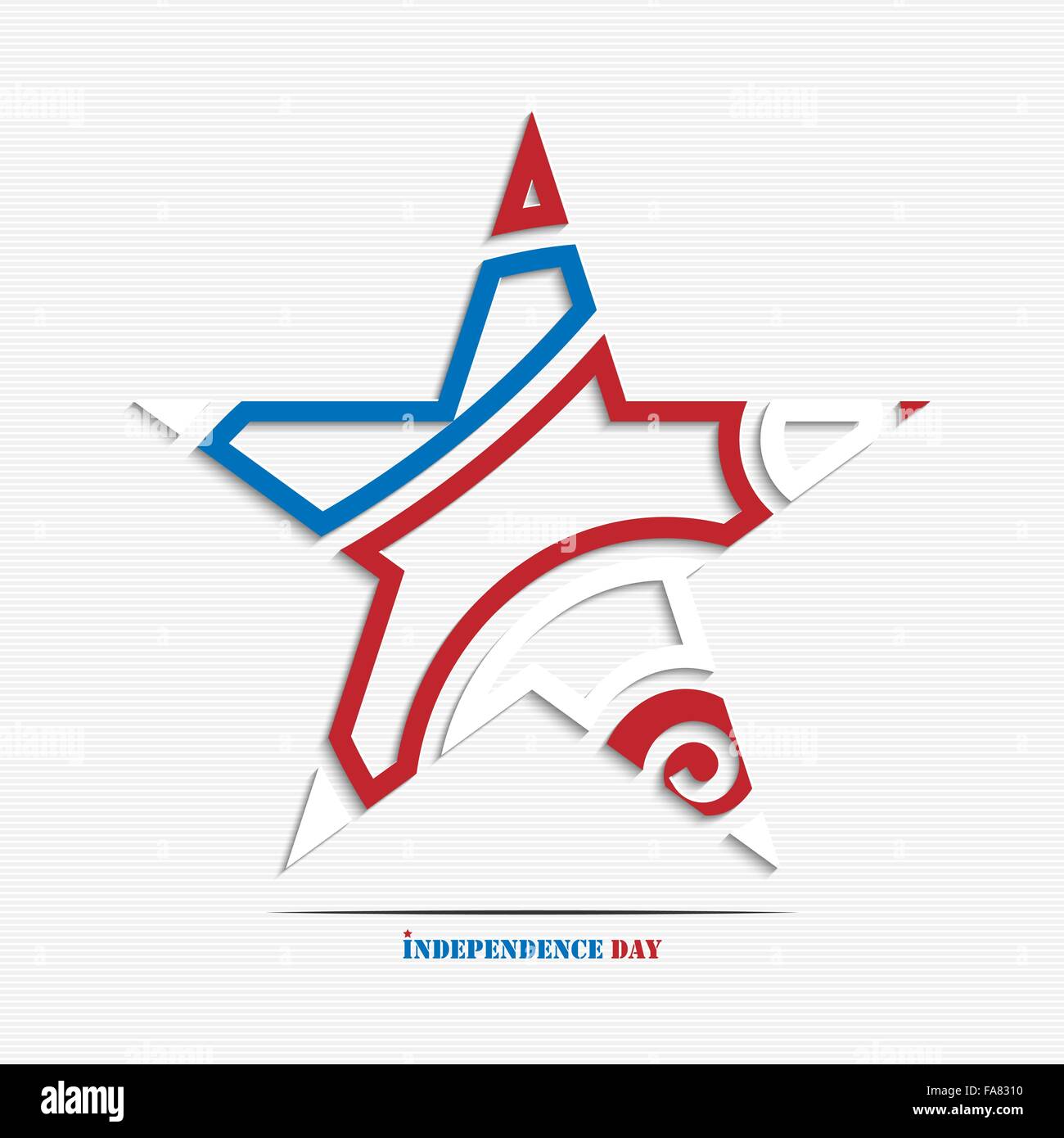 Fourth of july, independence day abstract star for your design Stock Vector