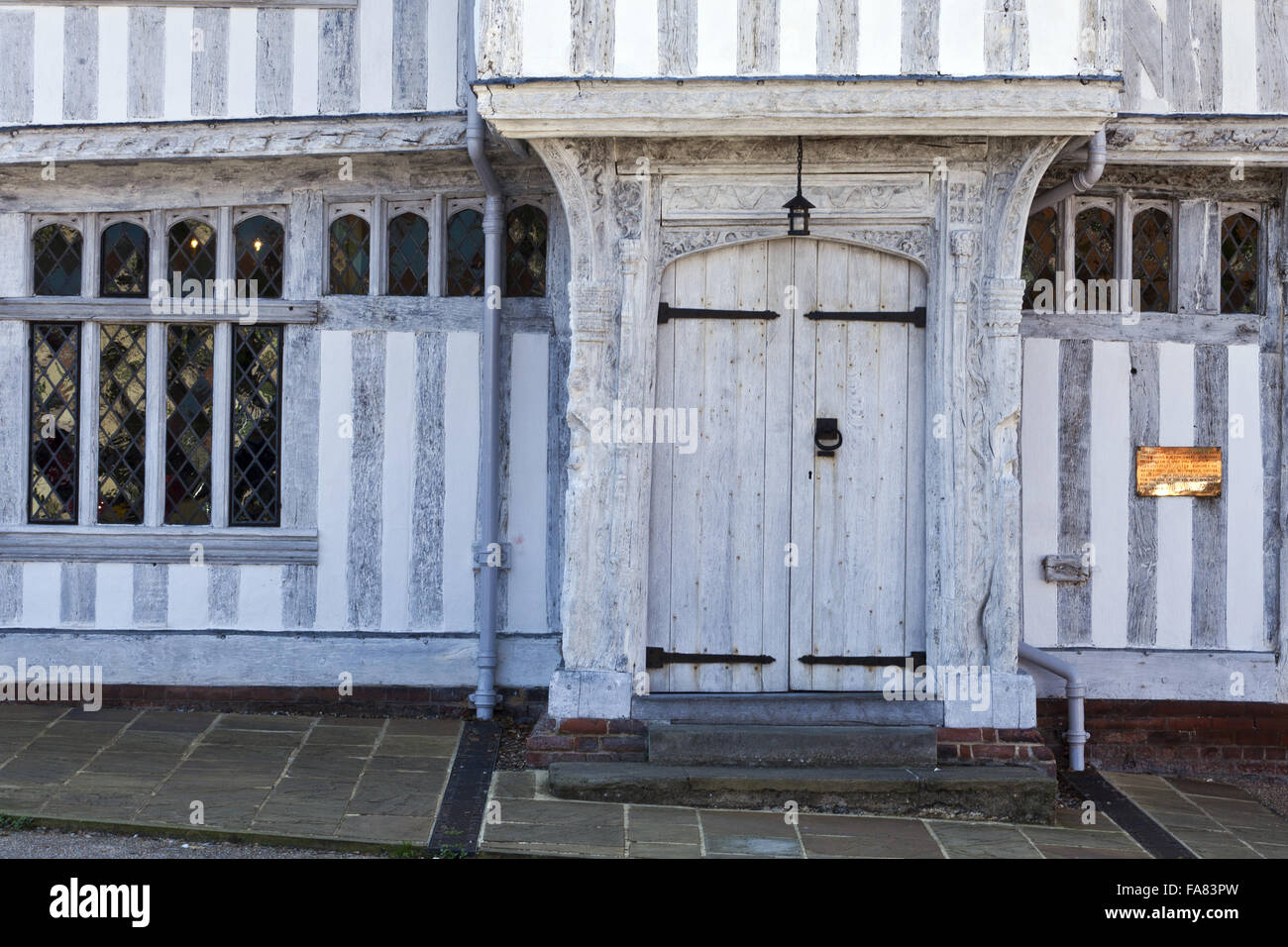 Lavenham Guildhall, Suffolk. The building dates from 1529 and was originally the hall of the Guild of Corpus Christi. Stock Photo