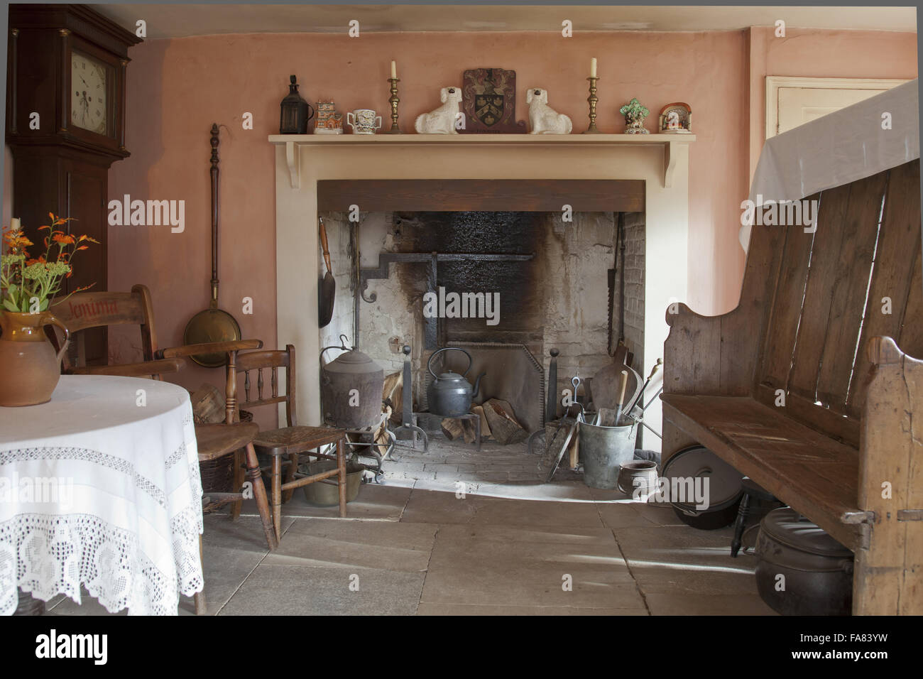 The Parlour at Hardy's Birthplace, Dorset. The writer Thomas Hardy was