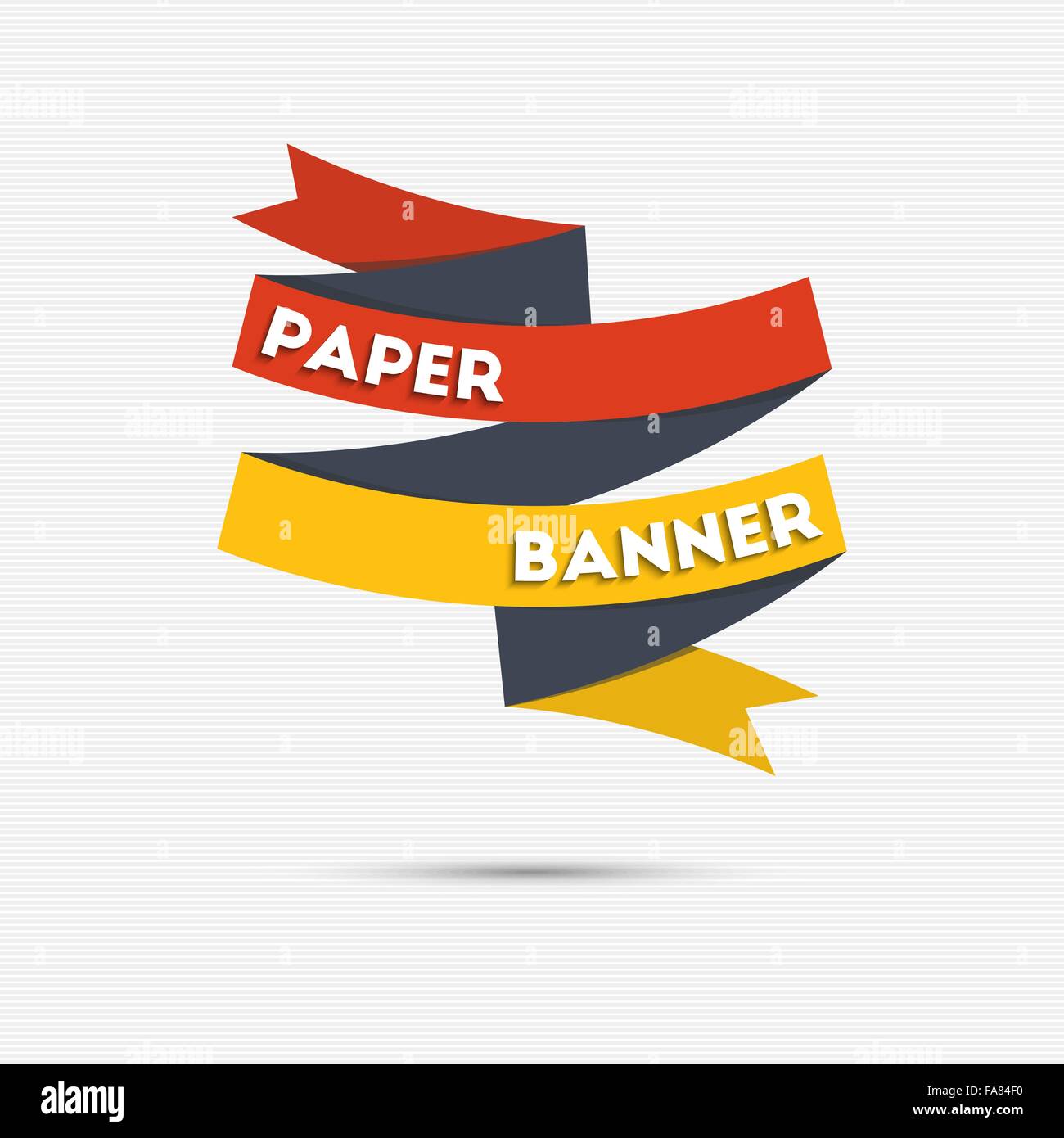 Abstract colorful paper banner for your design Stock Vector Image & Art