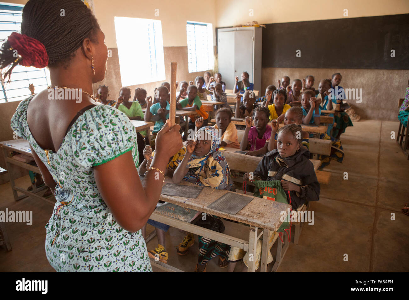 Students learn at Kouka Primary School in Kouka Department, Burkina