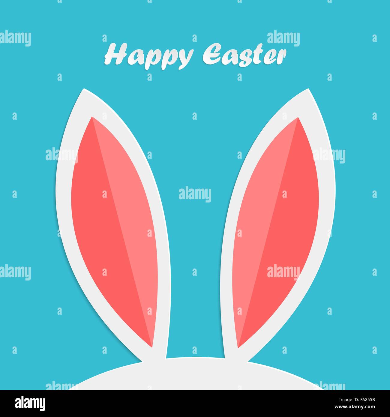 Abstract easter rabbit ears for your design Stock Vector