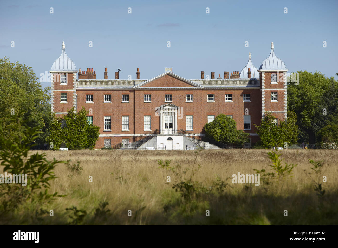 The west front at Osterley, Isleworth, Middlesex. The house was