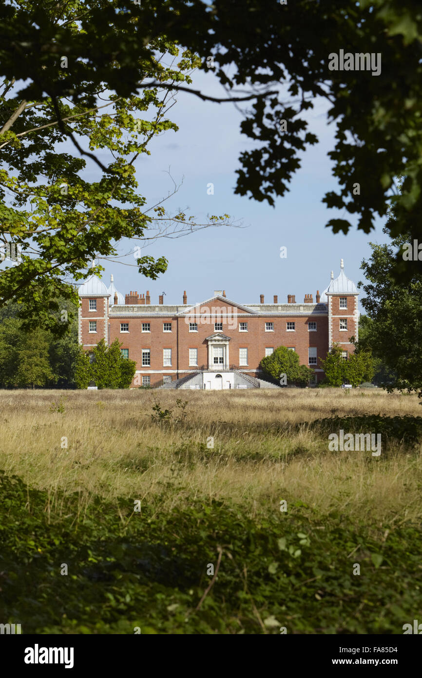 The west front at Osterley, Isleworth, Middlesex. The house was