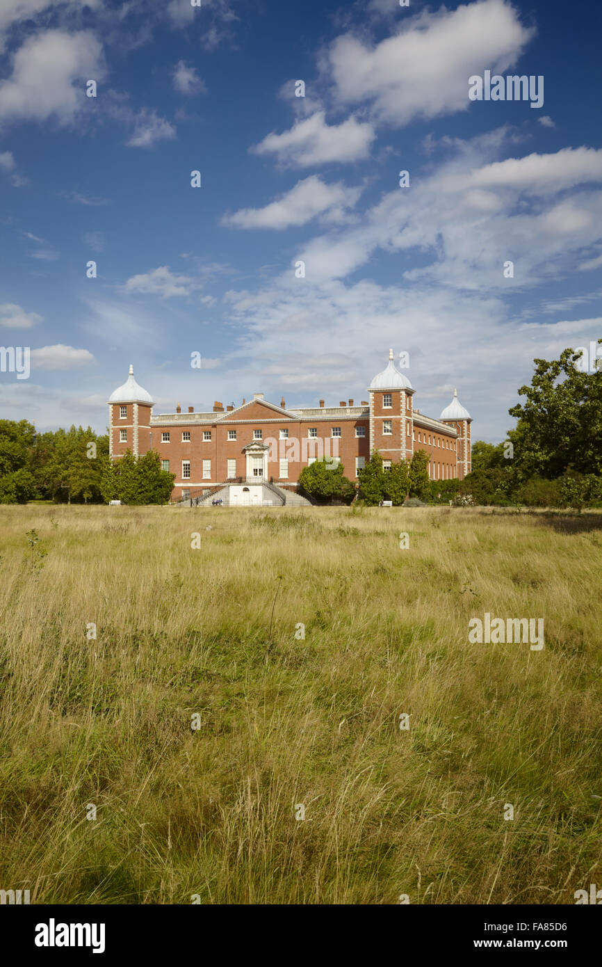 The west front at Osterley, Isleworth, Middlesex. The house was originally Elizabethan, and remodelled in 1760 - 80 by Robert Adam. Stock Photo