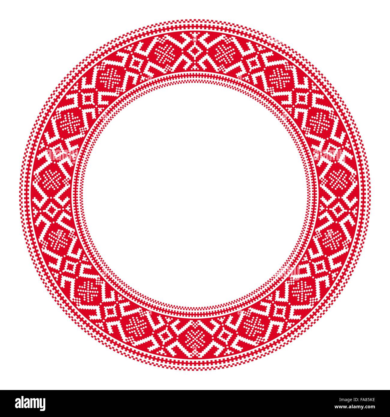 Славянский орнамент по кругу