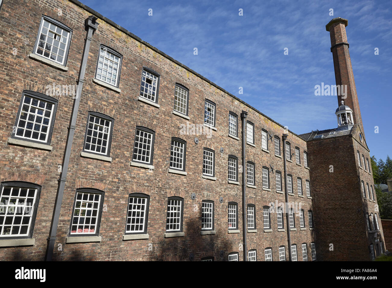 Quarry Bank, Cheshire. Quarry Bank is a working mill built in 1784. Stock Photo