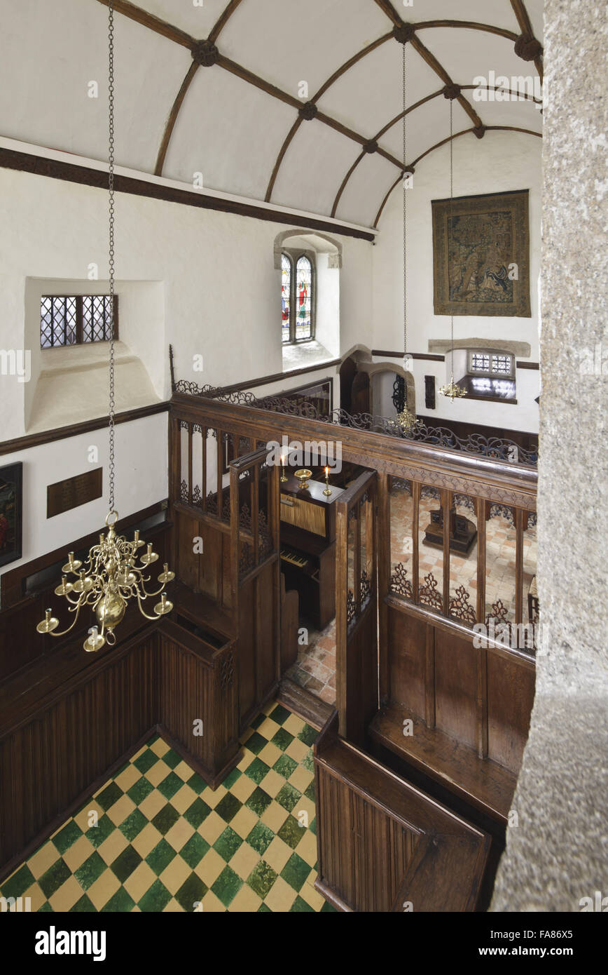 The Chapel at Cotehele, Cornwall. The Chapel was built towards the end