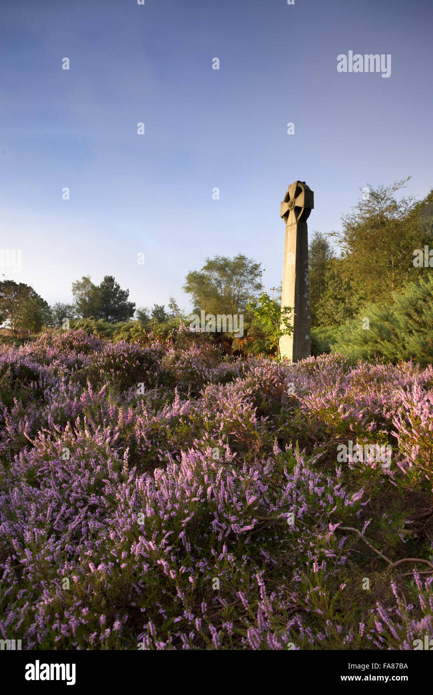 The Celtic Cross on Gibbet Hill on Hindhead Common, Surrey Stock Photo
