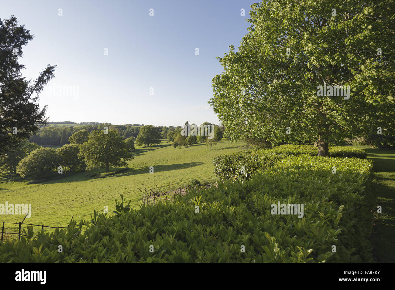 The gardens at Farnborough Hall, Warwickshire. Farnborough Hall is an