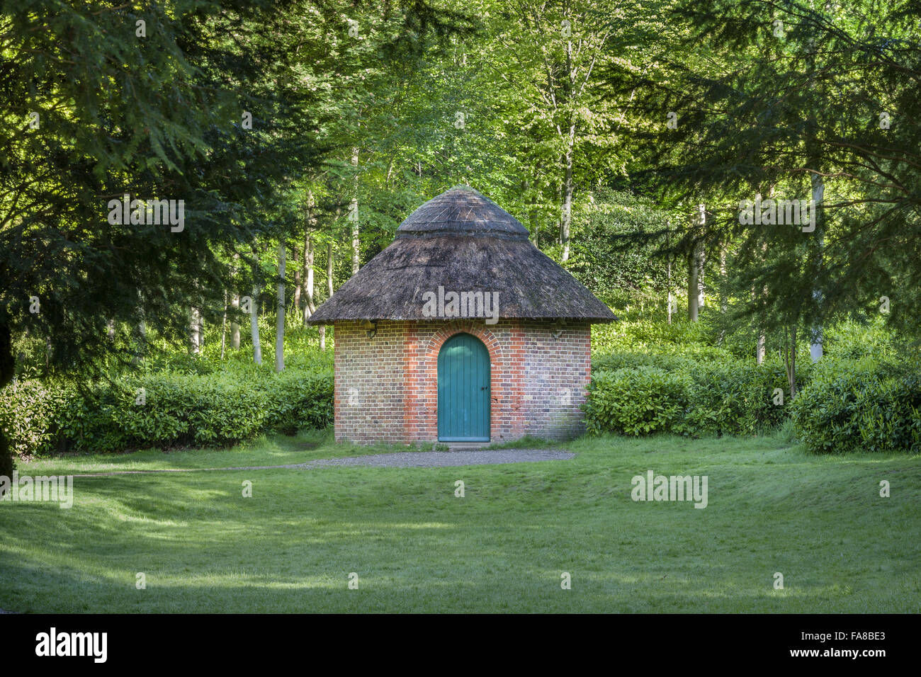 The Thatched House at Claremont Landscape Garden, Surrey. This is a