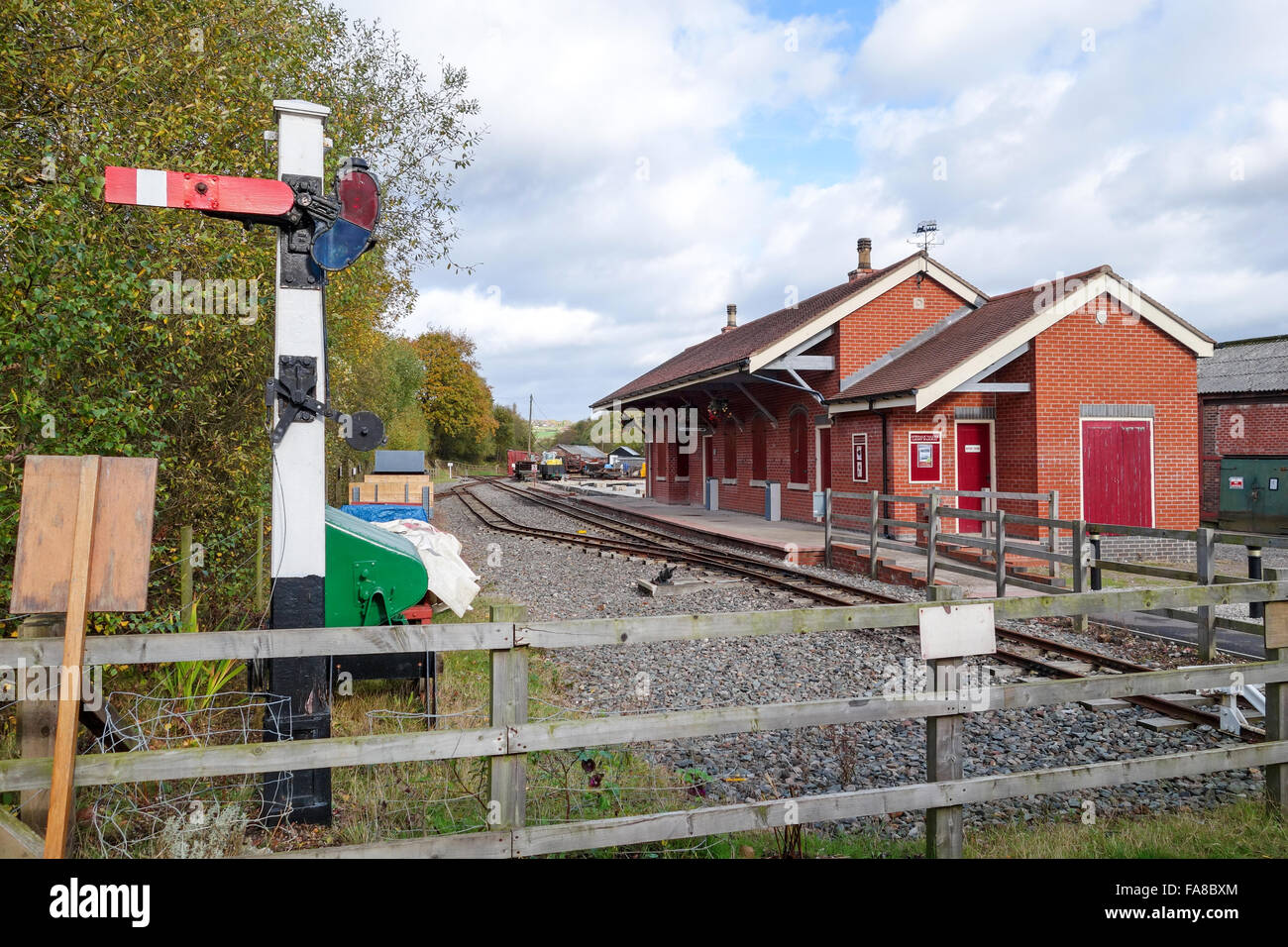 Silverdale Station building on the Apedale Valley narrow guage light
