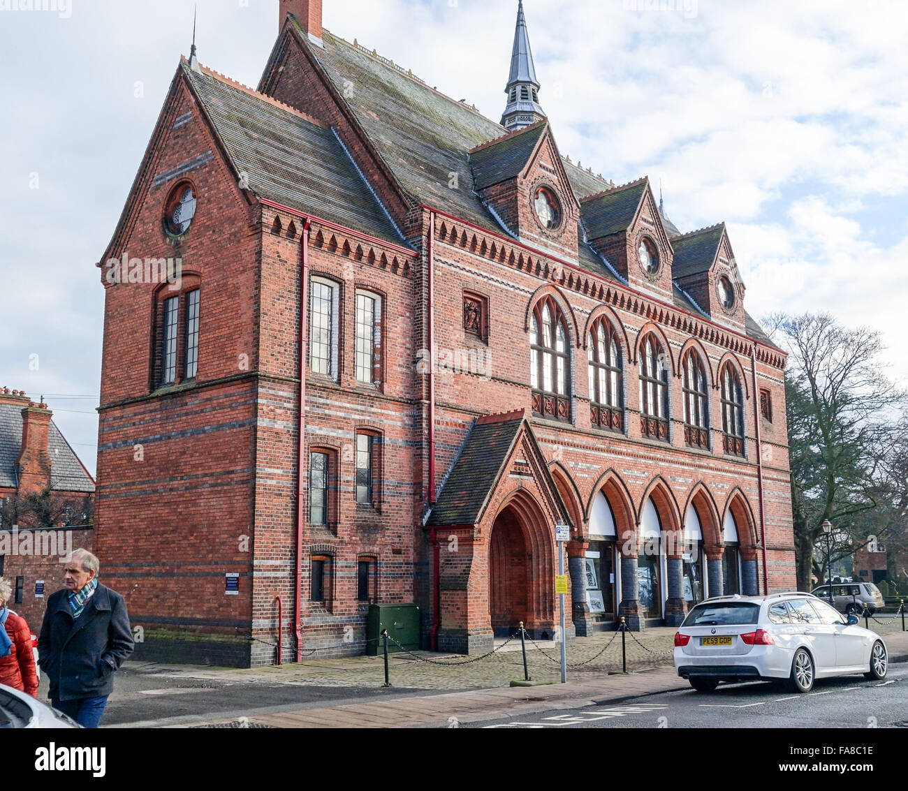 The former Town Hall or Old Market House designed by Alfred Waterhouse Toft Road Knutsford Cheshire England UK Stock Photo