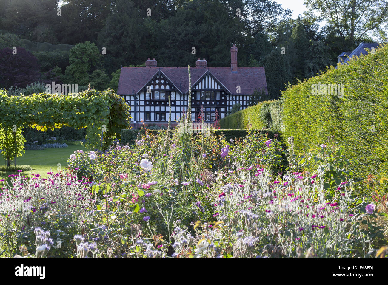 The Bothy, a National Trust Holiday Cottage, in the gardens in July at