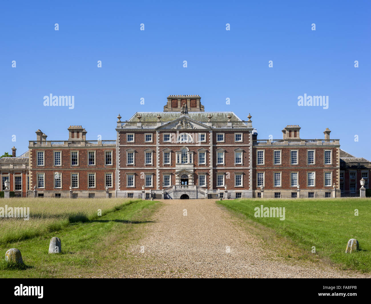The south front of Wimpole Hall, Cambridgeshire. The seventeenth
