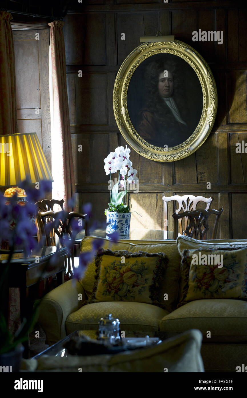 Corner of the upstairs Drawing Room at Bodysgallen Hall Hotel