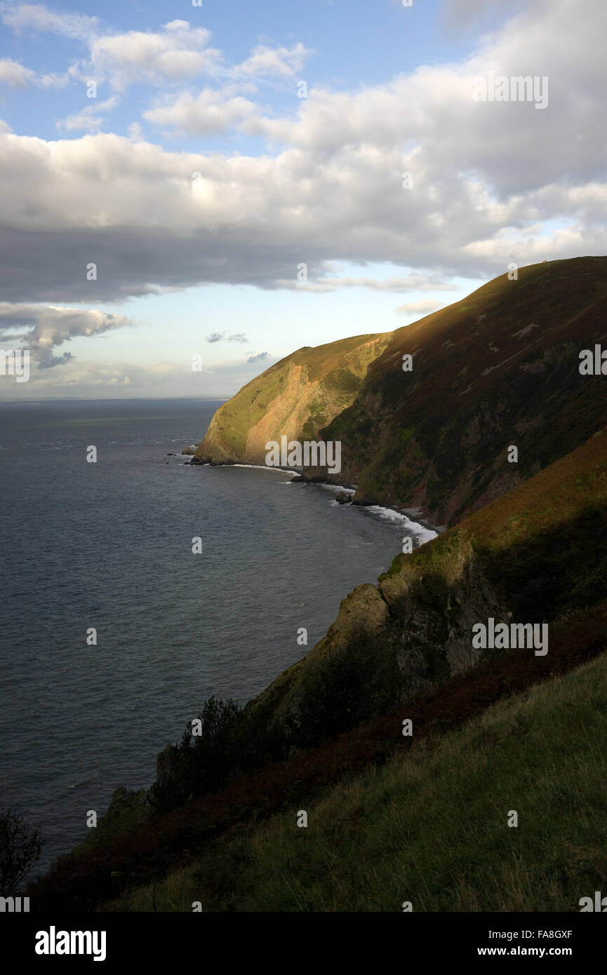 The coastline at Foreland Point, North Devon. Stock Photo
