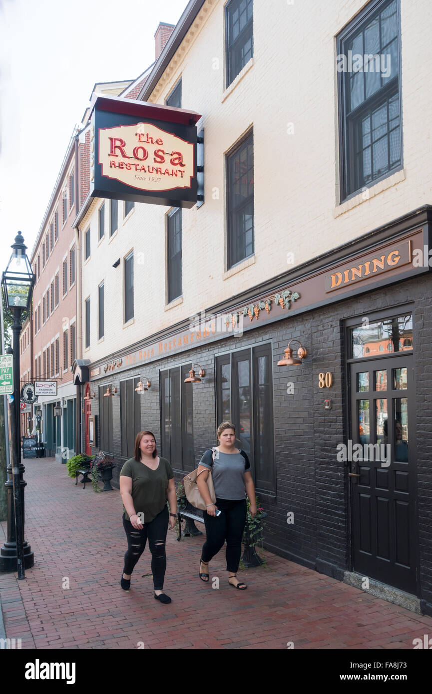 Rosa restaurant in Portsmouth NH Stock Photo Alamy