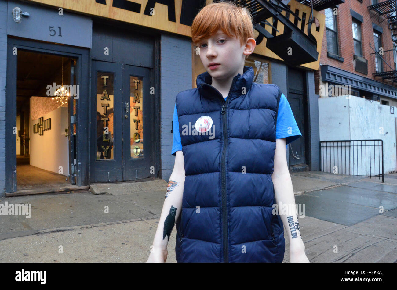 tattly fake tattoo parlor brooklyn Stock Photo Alamy