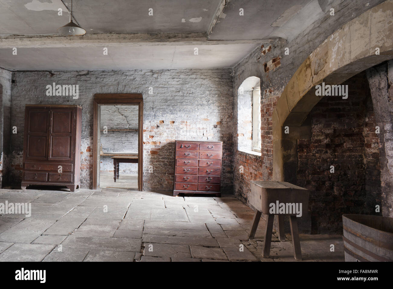 The Dairy at Dunham Massey, Cheshire. The function of this room would