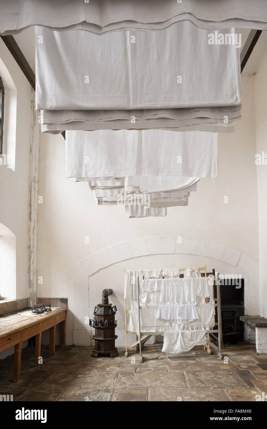 The Dry Laundry at Dunham Massey, Cheshire. Stock Photo