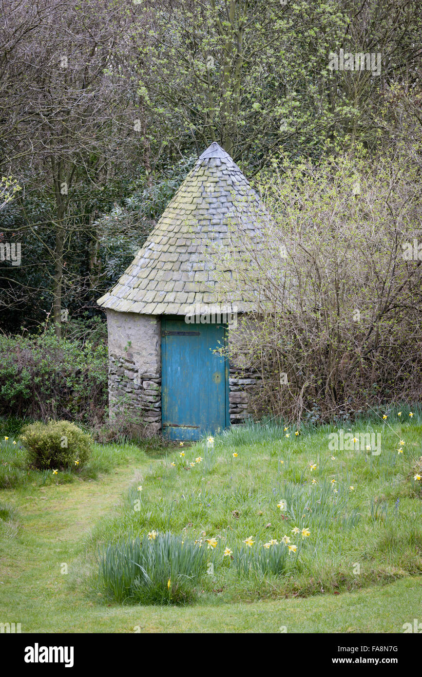 The Well House in the garden at Stoneywell, Leicestershire. Stoneywell