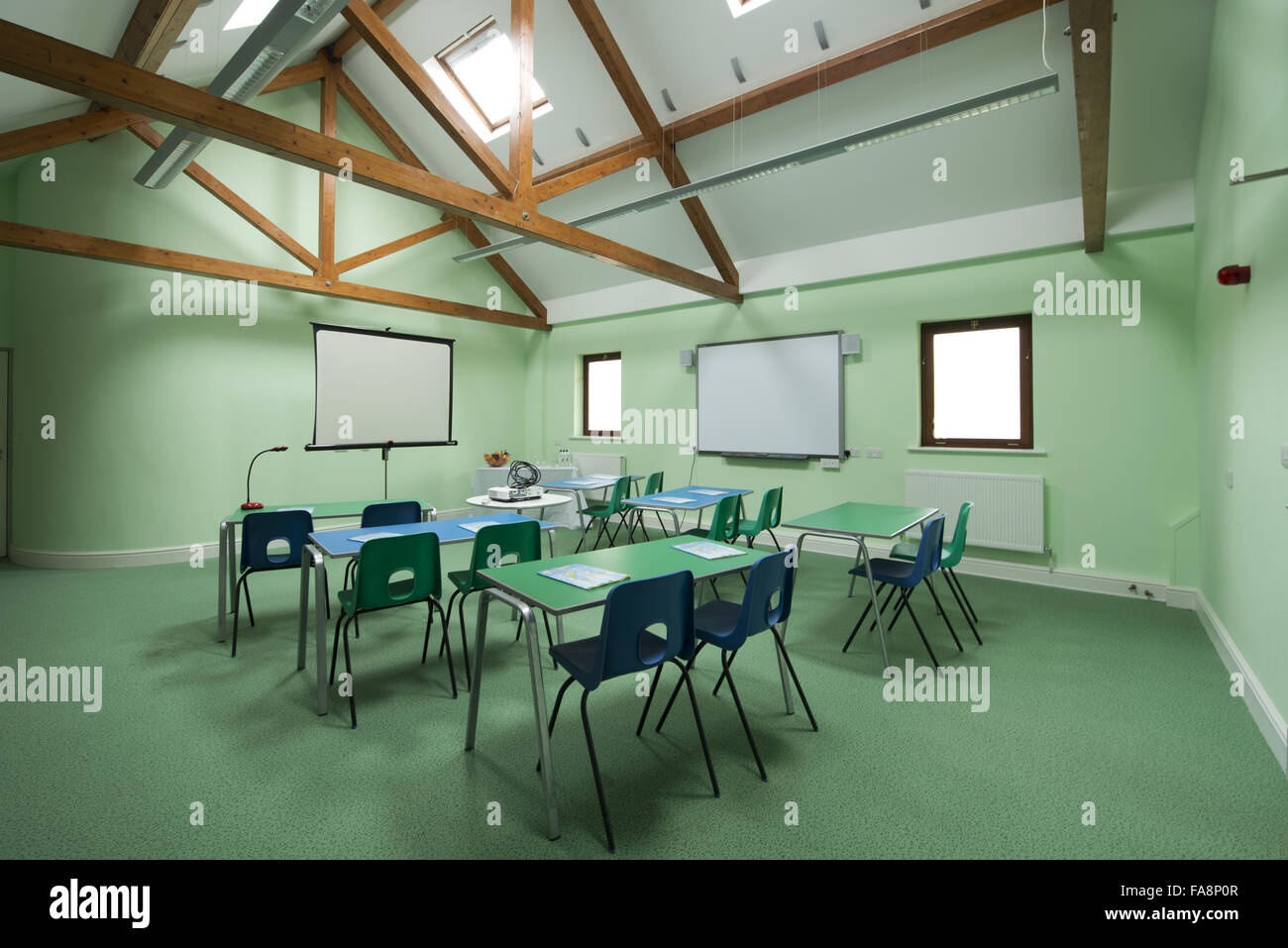 Classroom at Stackpole Outdoor Learning Centre, Pembrokeshire. Stock Photo