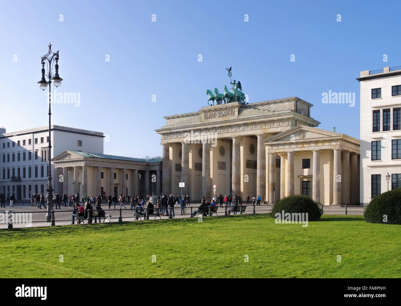 Berlin Brandenburger Tor - Berlin Brandenburg Gate 03 Stock Photo