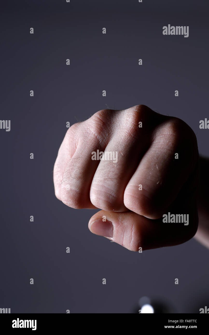 Fist, front. Stock Photo