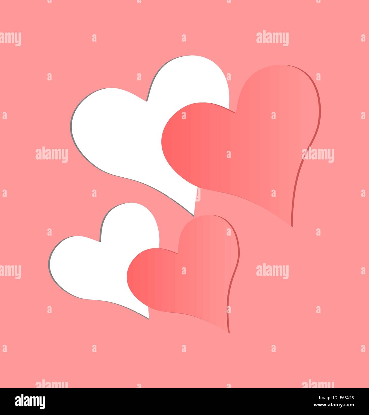 Heart cut out in Stock Vector Images - Alamy