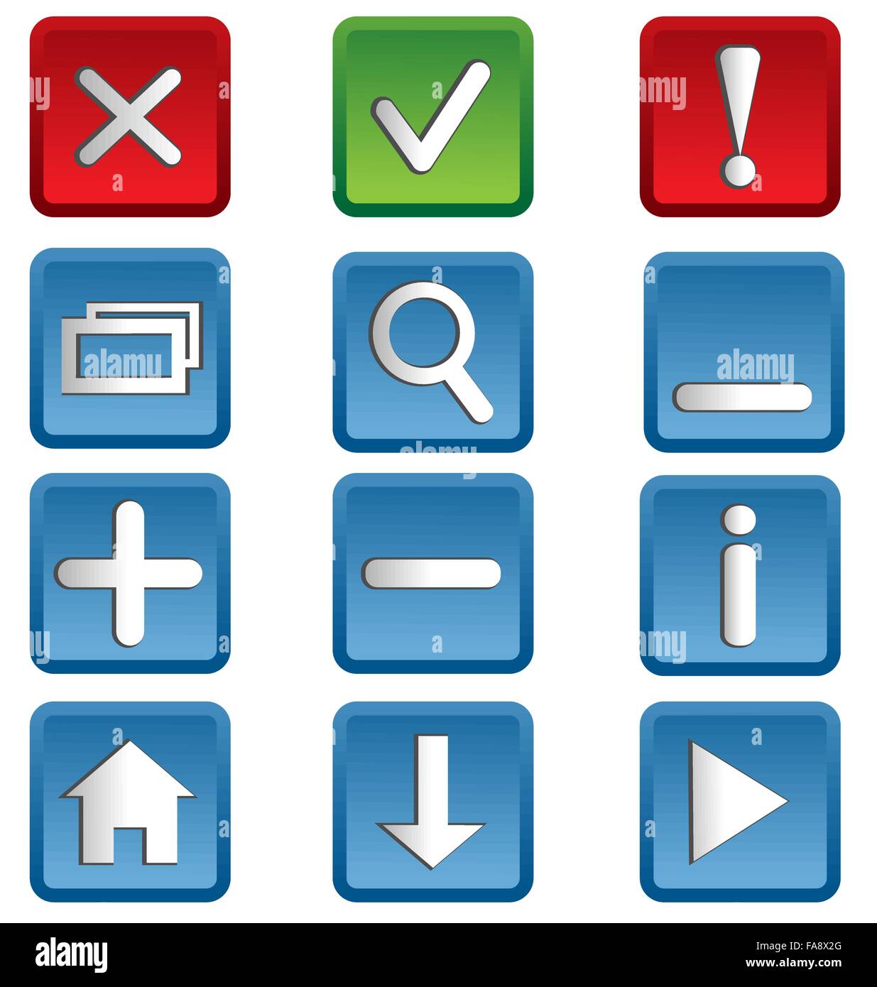 web icons isolated on white Stock Vector Image & Art - Alamy