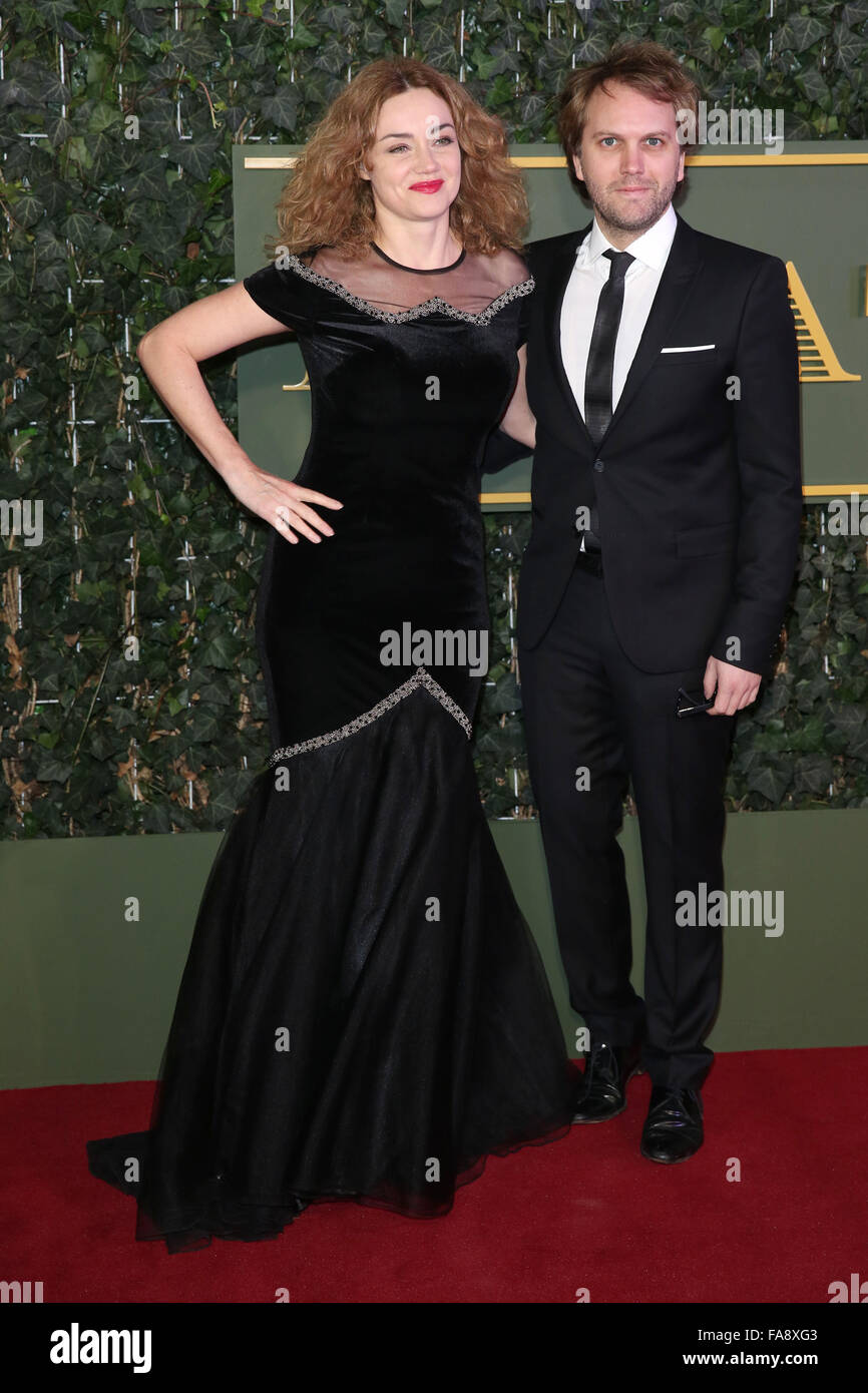 The Evening Standard Theatre Awards held at the Old Vic - Arrivals Featuring: Marine Delterme, Florian Zeller Where: London, United Kingdom When: 22 Nov 2015 Stock Photo