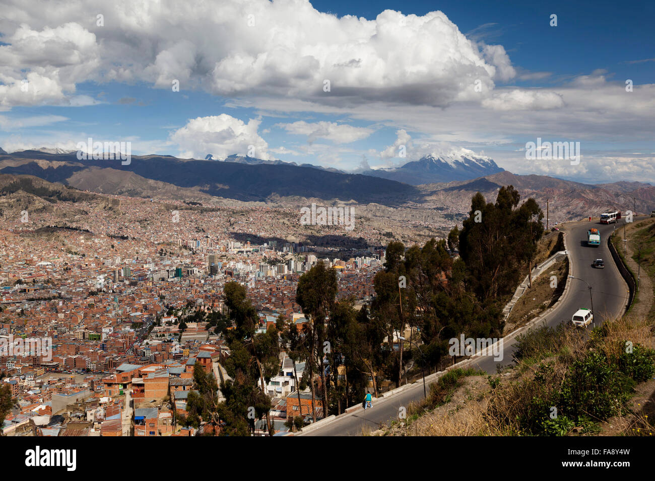 View of the city of La Paz from above, Bolivia Stock Photo - Alamy