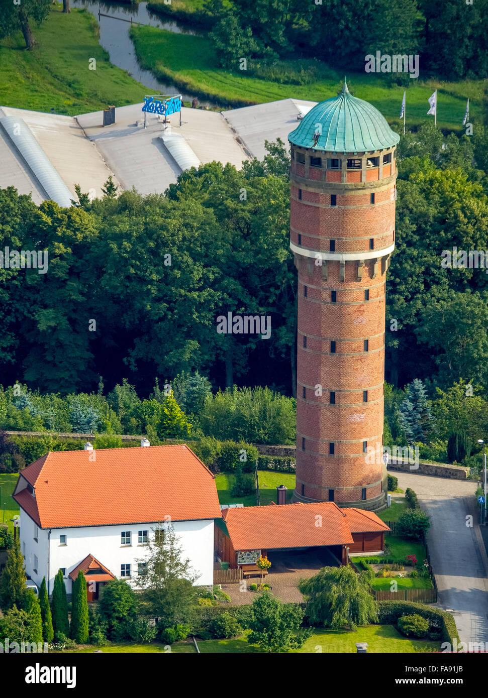 Water Tower Rüthen with observation deck on the hair strand, Rüthen, Kreis Soest, Sauerland, North Rhine Westphalia, Ruthen Stock Photo