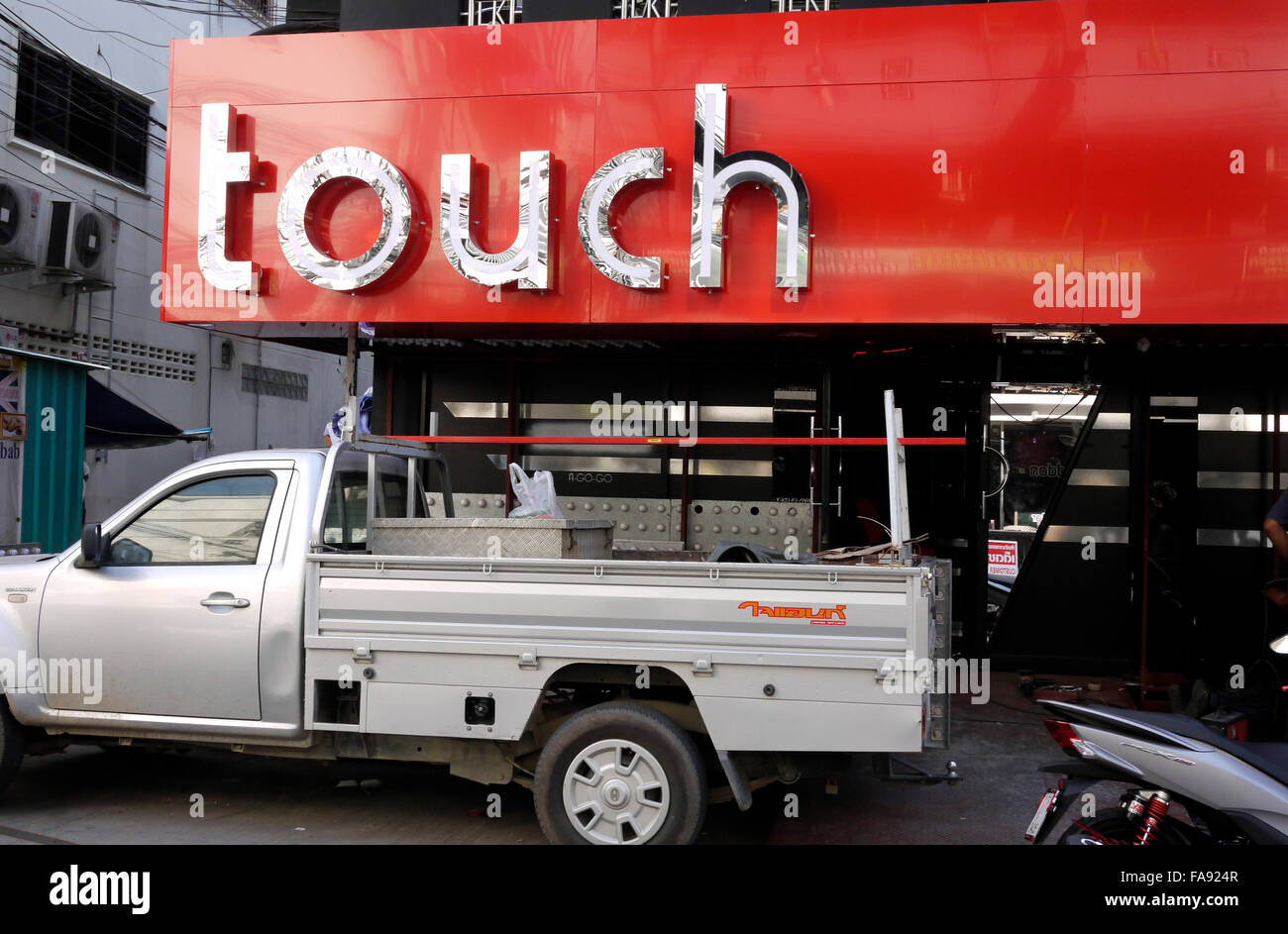 The Touch Go-Go Bar under construction on LK Metro Pattaya Thailand Stock Photo
