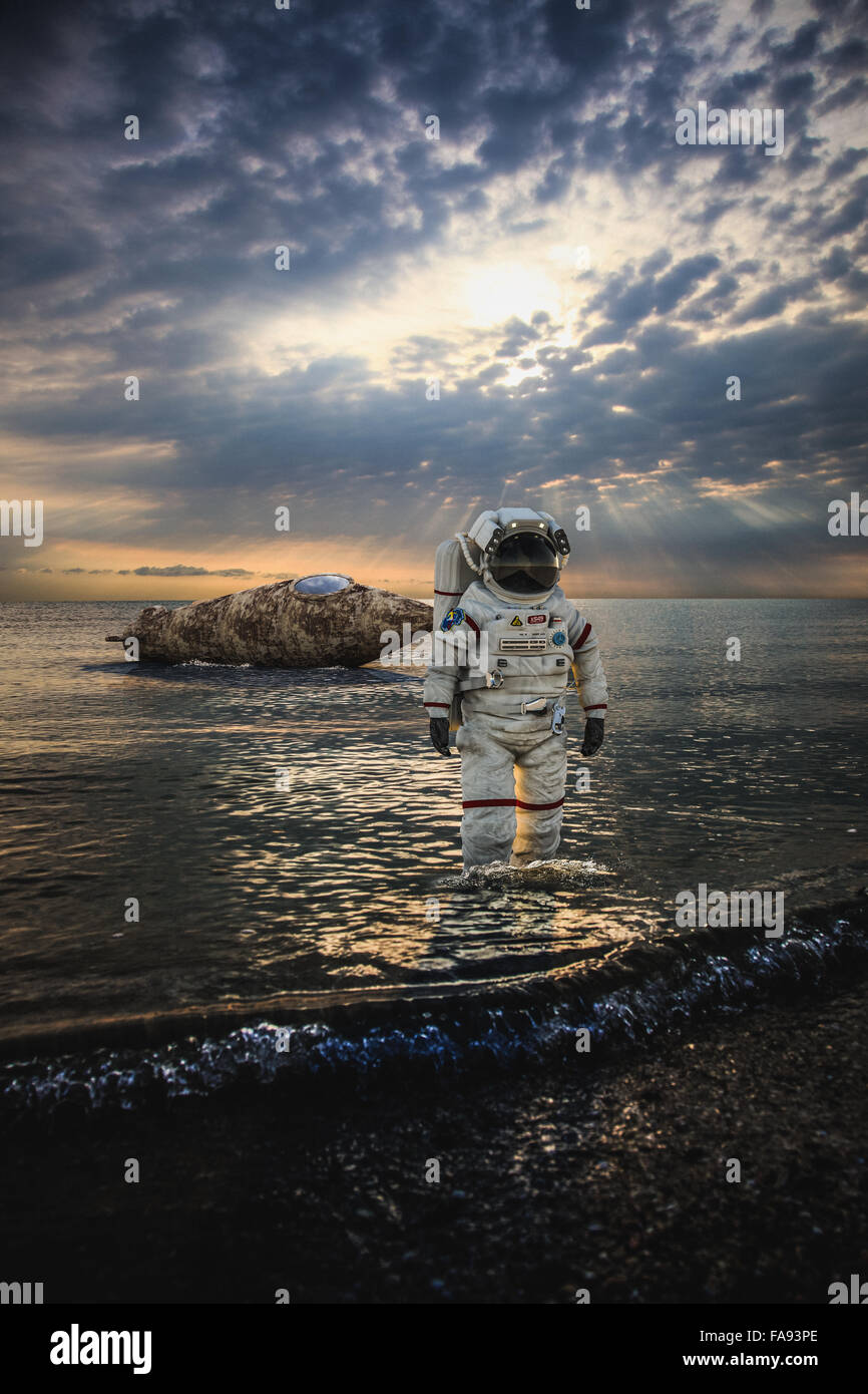CG astronaut Stock Photo