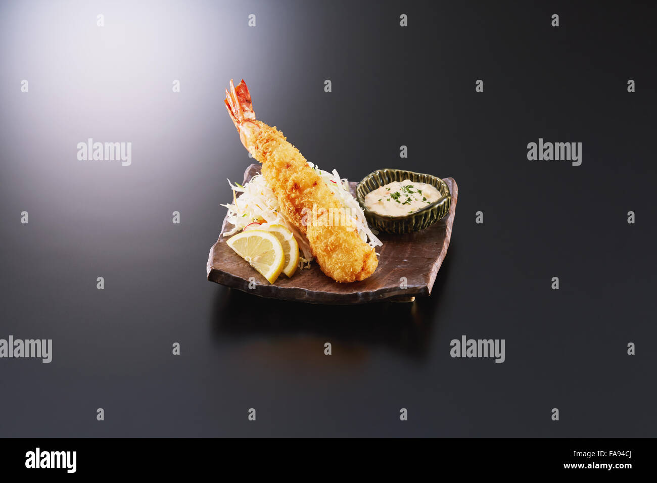 Japanese-style fried shrimp Stock Photo - Alamy