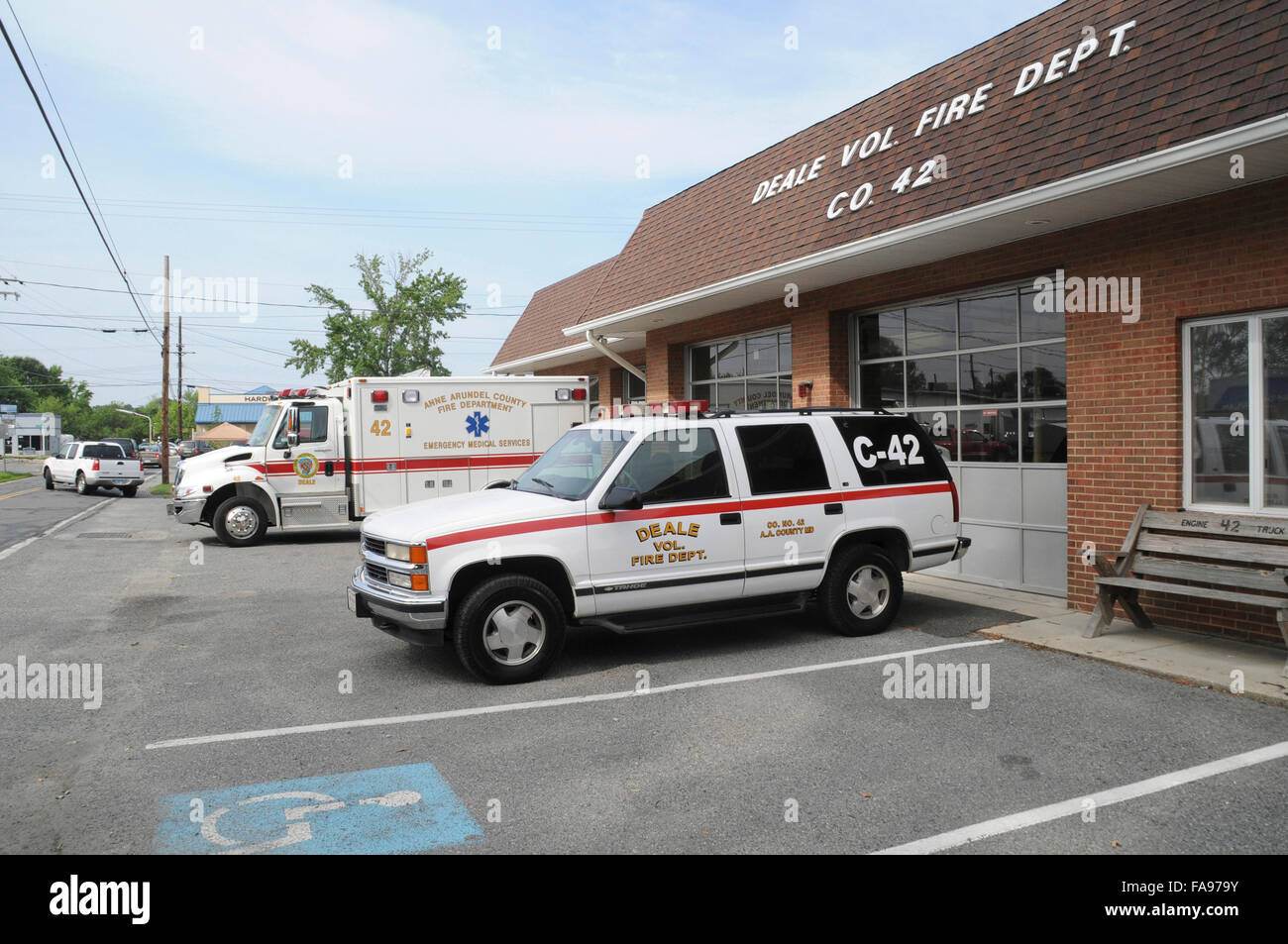 The Deale Volunteer Fire Department in Deale, Maryland Stock Photo Alamy