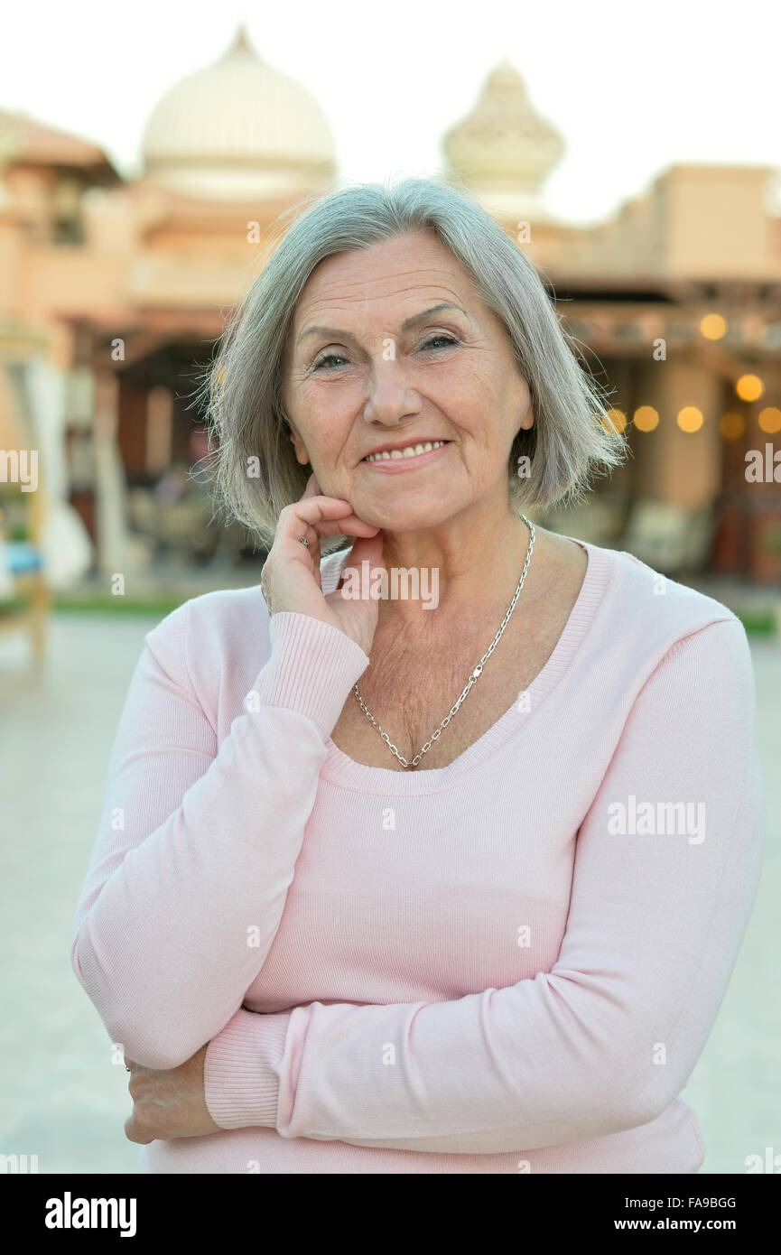 European old granny standing hi-res stock photography and images - Alamy