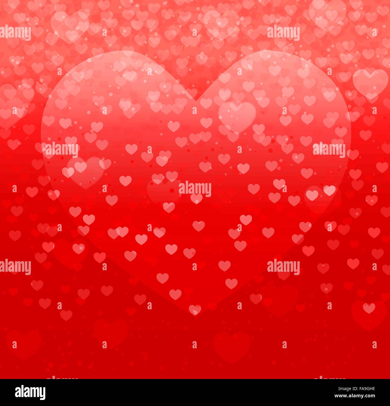 abstract background with falling hearts and red heart shape background ...