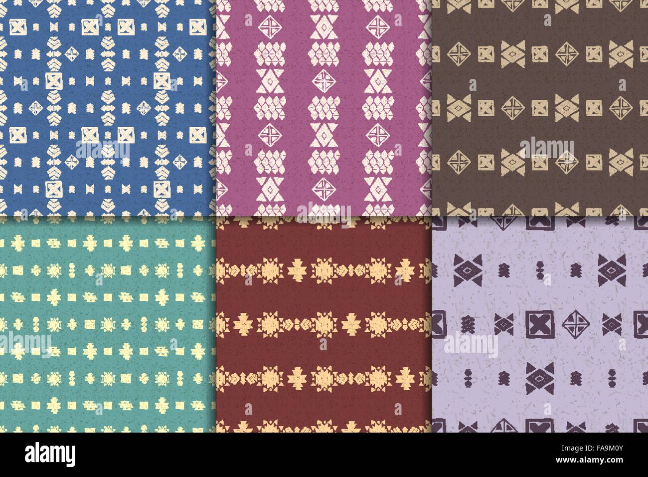 Aztec tribal seamless black Stock Vector Images - Alamy