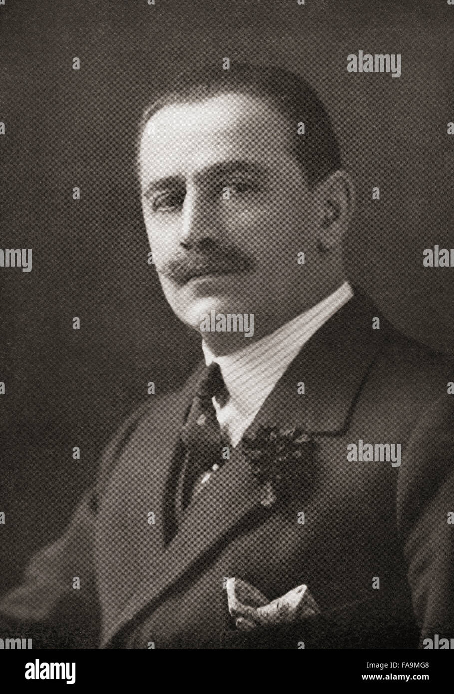 Hugo Hirst, 1st Baron Hirst , 1863 – 1943, aka Sir Hugo Hirst, Bt.  German-born British industrialist.  Co-founder of General Electric Company, or GEC. Stock Photo
