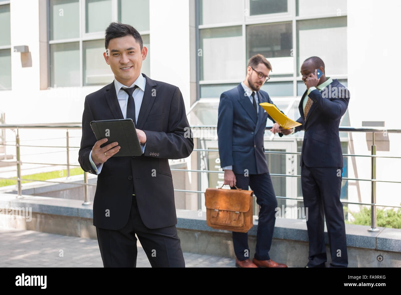 Portrait of multi ethnic business team Stock Photo - Alamy