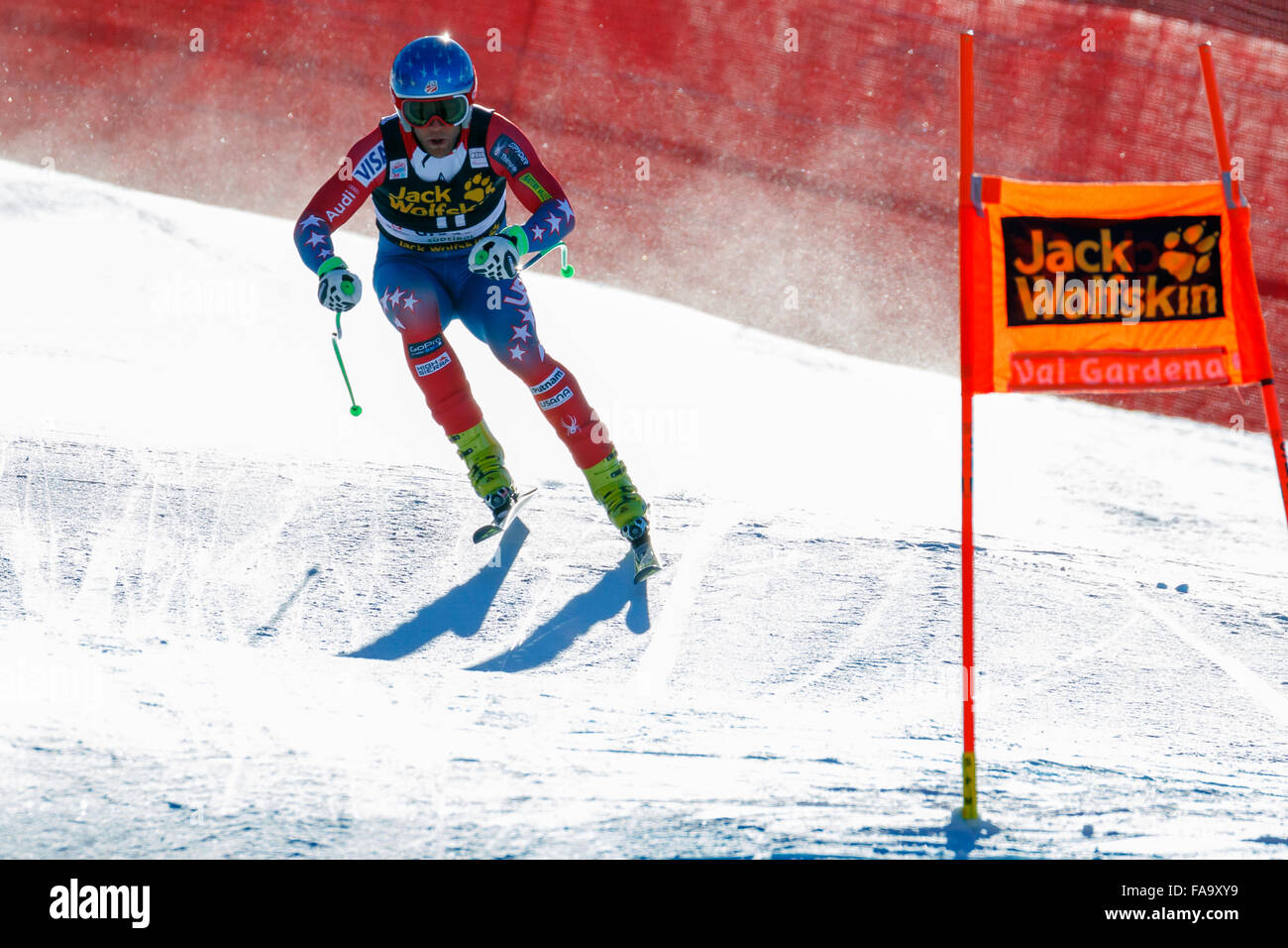 Val Gardena, Italy 19 December 2015. Nyman Steven (Usa) competing in