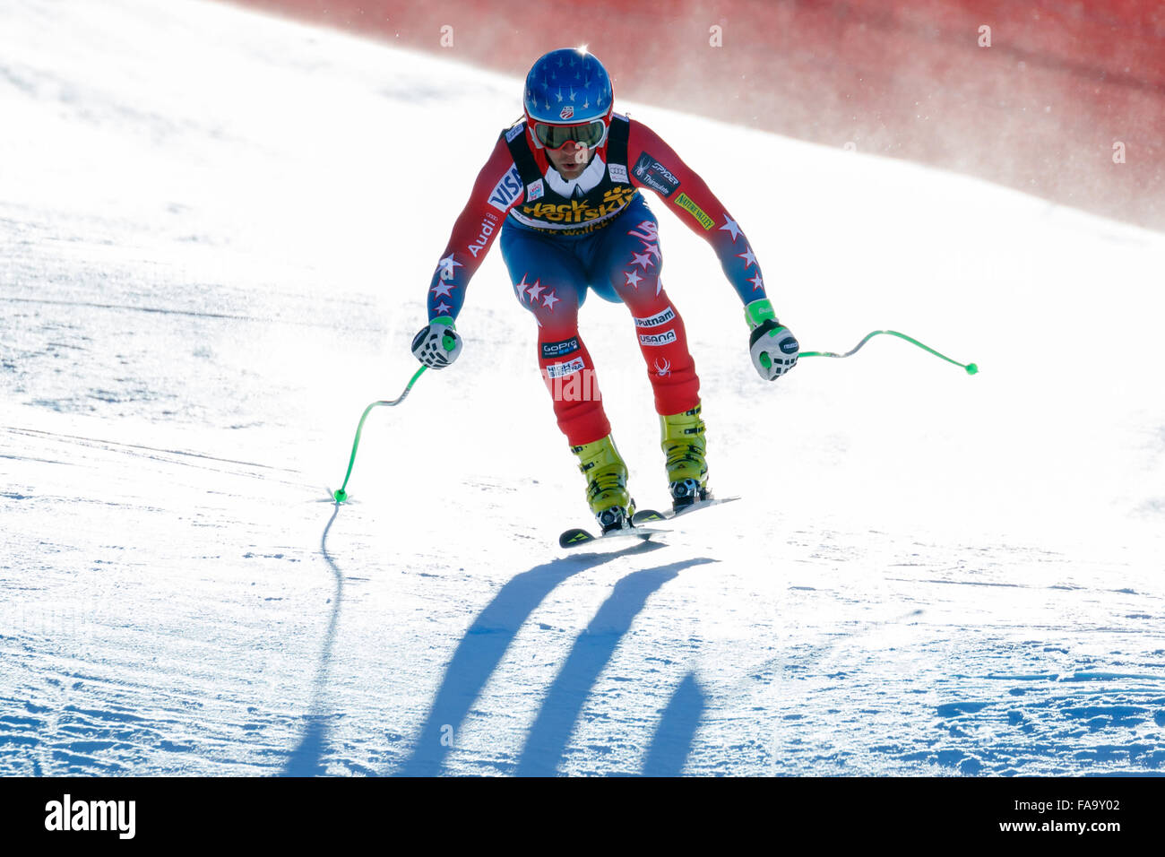 Val Gardena, Italy 19 December 2015. Nyman Steven (Usa) competing in