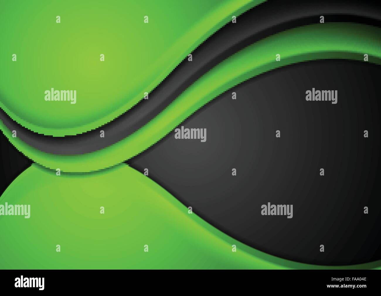 Green black abstract wavy background. Vector design Stock Vector Image ...